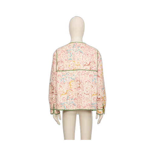 Paisley-Print Linen Shirt