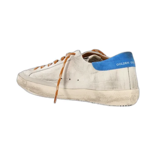 Crocodile-Effect Star Low-Top Sneakers