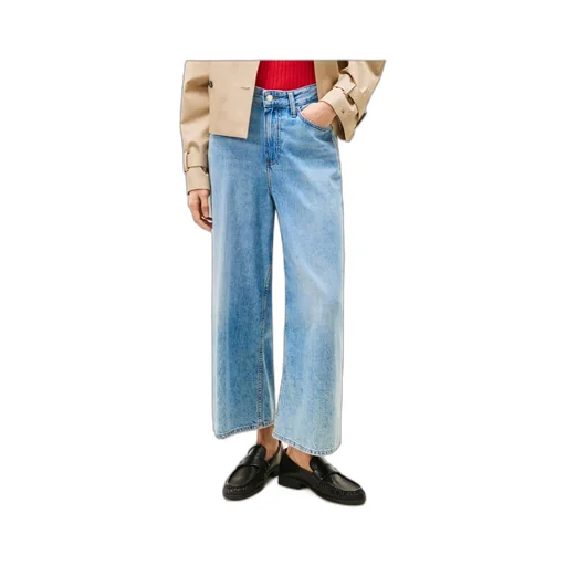 Tommy Hilfiger High Waist Wide-Leg Cropped Jeans