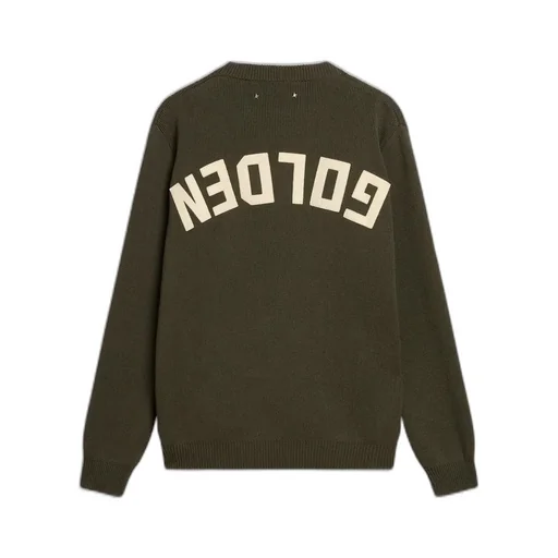 Golden Goose Deluxe Brand Logo Detailed Crewneck Jumper