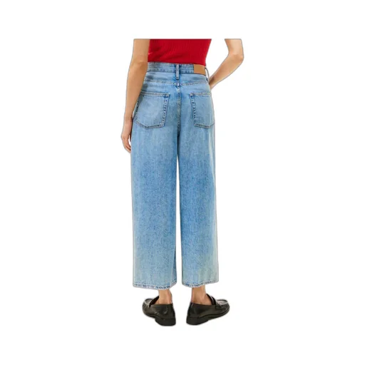 Tommy Hilfiger High Waist Wide-Leg Cropped Jeans