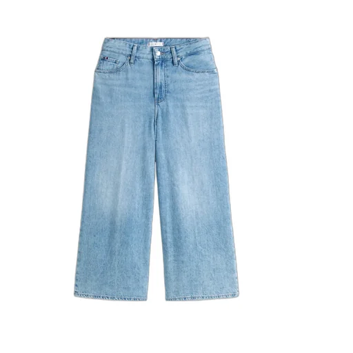 Tommy Hilfiger High Waist Wide-Leg Cropped Jeans