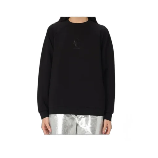 Crystal-Embellished Raglan Sweatshirt