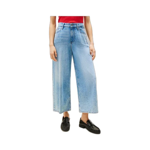 Tommy Hilfiger High Waist Wide-Leg Cropped Jeans