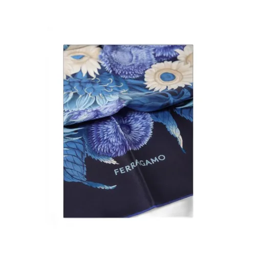 Ferragamo Sunflower Printed Finished Edge Scarf