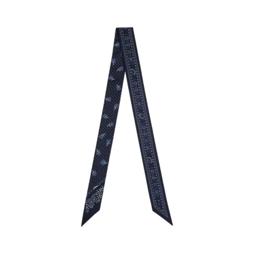 French Bandana Printed Silk Neck Scarf