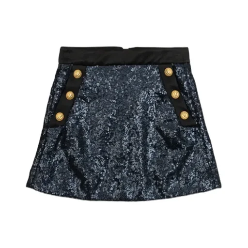 Balmain Kids Sequin Embellished Skirt