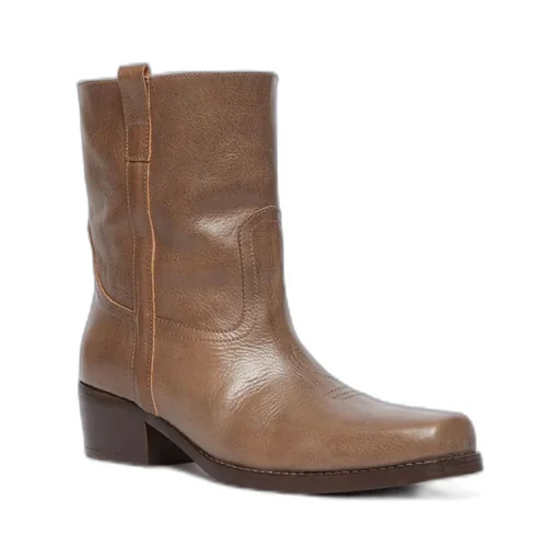 Square Toe Ankle Boots