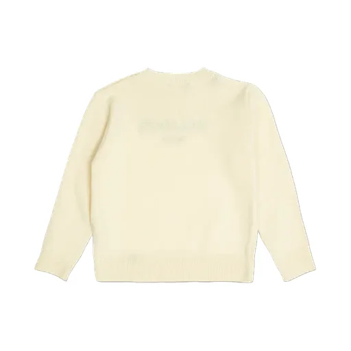 Balmain Kids Logo Emboderied Knitted Jumper