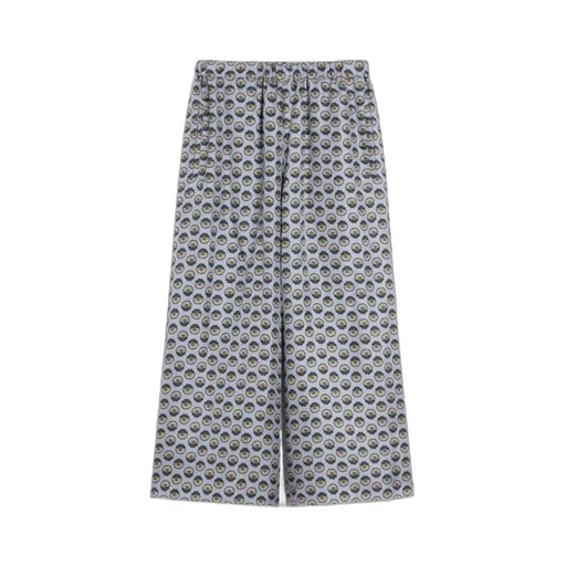 Wide-Fit Silk Trousers
