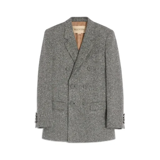 Valentino Double-Breasted Long-Sleeved Blazer