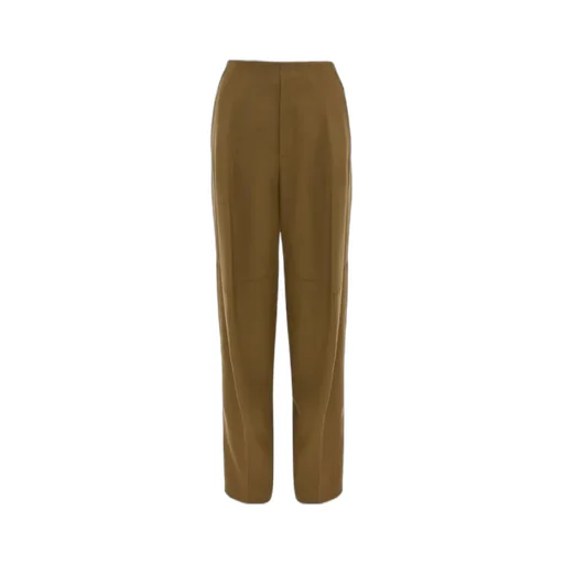 Victoria Beckham Straight-Leg Pleated Trousers