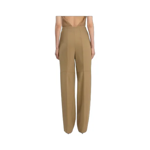 Victoria Beckham Straight-Leg Pleated Trousers