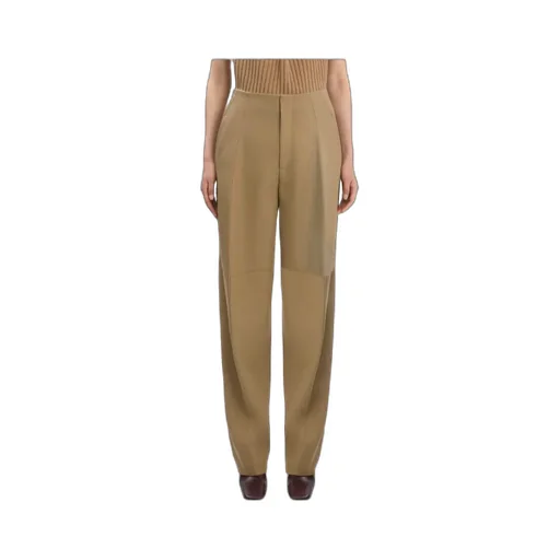 Victoria Beckham Straight-Leg Pleated Trousers