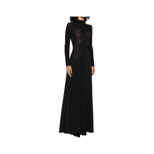 High-Neck Maxi Dress