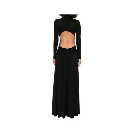 High-Neck Maxi Dress