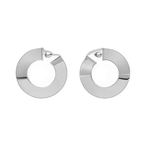 Alaa Blade Disc-Shaped Blade Hoop Earrings