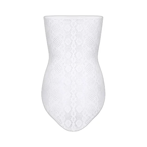 Python Lace Knit Bustier Bodysuit