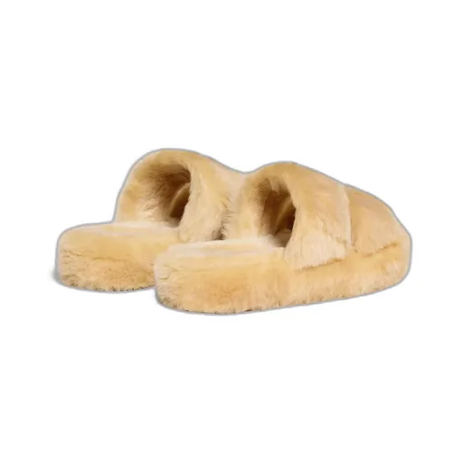 Celine Triomphe Shearling Slipper