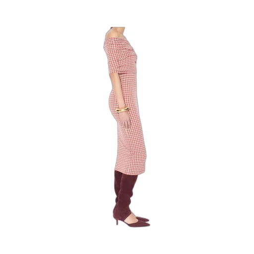 Gingham Knit Dress