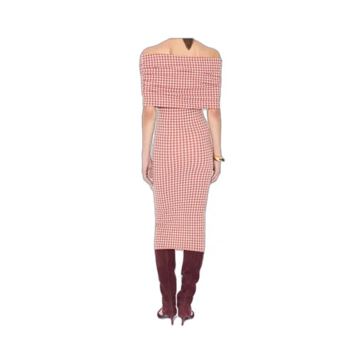 Gingham Knit Dress