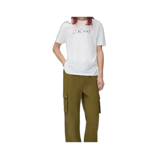 Loewe Logo Embroidered Relaxed Fit T-Shirt