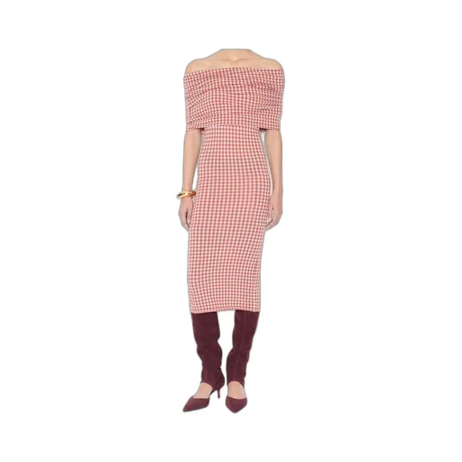 Gingham Knit Dress