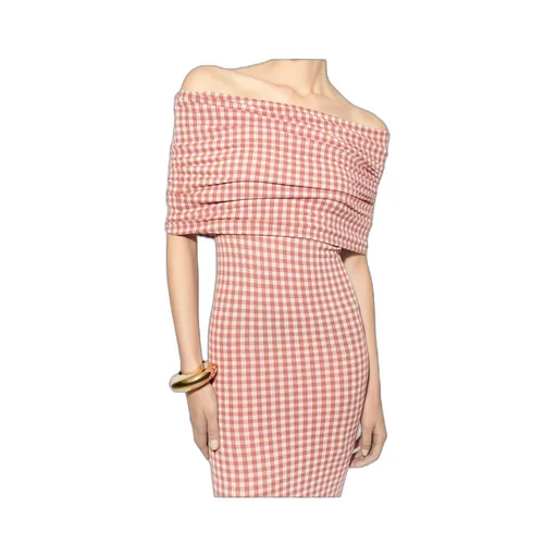 Gingham Knit Dress