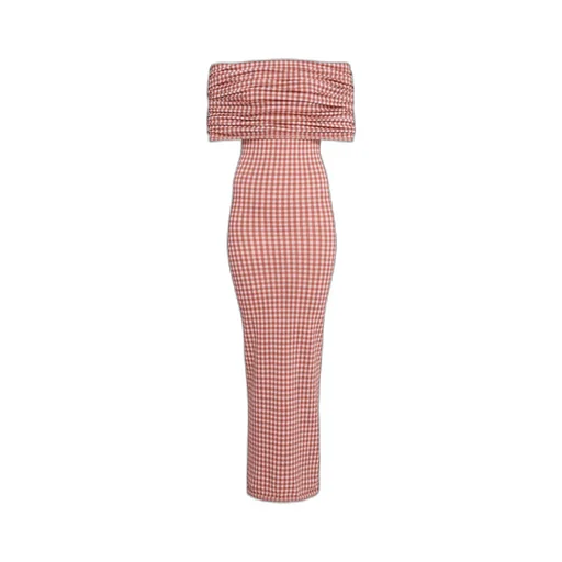 Gingham Knit Dress