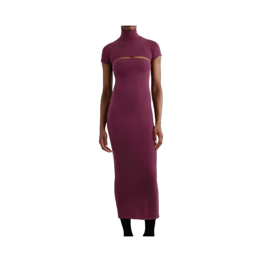AlaÏA Second-Skin Knit Cut-Out Dress