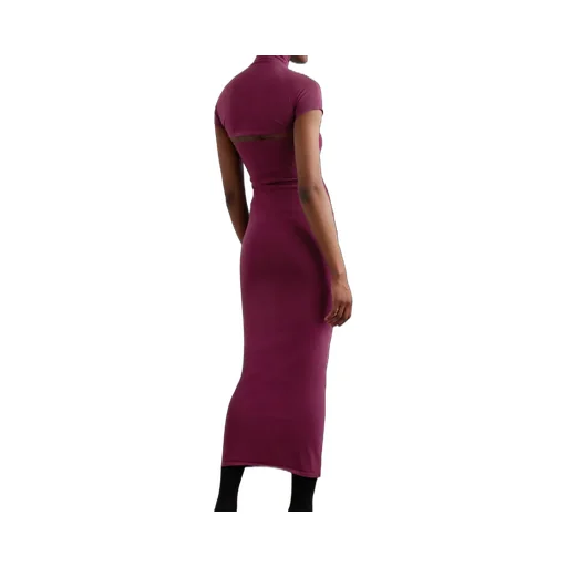 AlaÏA Second-Skin Knit Cut-Out Dress