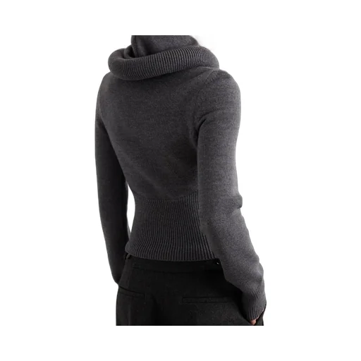 Hooded Roll-Neck Sweater