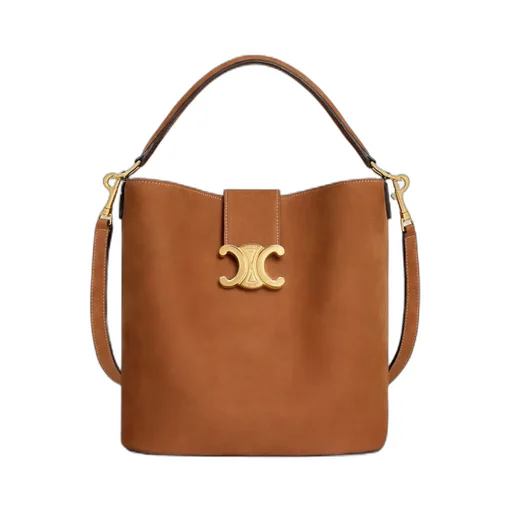 Medium Bucket Louise In Nubuck Calfskin