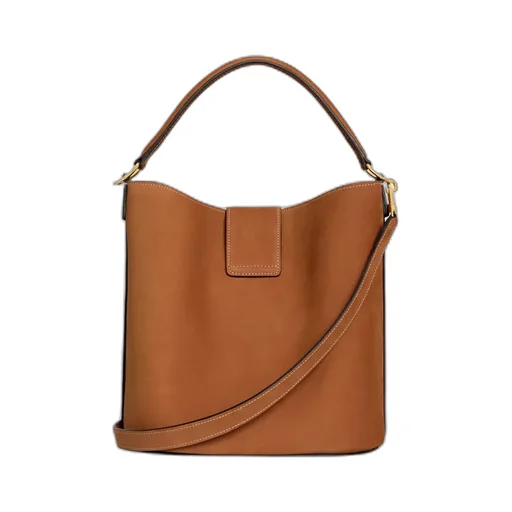 Medium Bucket Louise In Nubuck Calfskin
