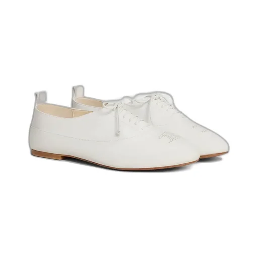 Celine Lise Perforated Triomphe Richelieu In Lambskin