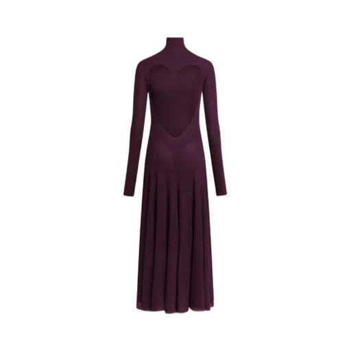 AlaÏA Fluid Jersey Heart Dress