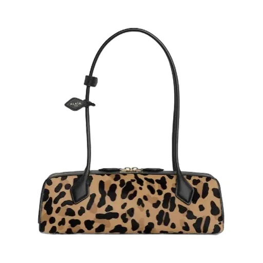 AlaÏA Le Teckel Leopard Printed Medium Bag