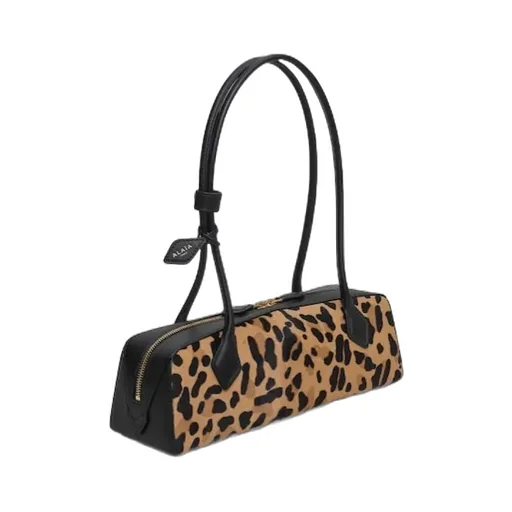 AlaÏA Le Teckel Leopard Printed Medium Bag