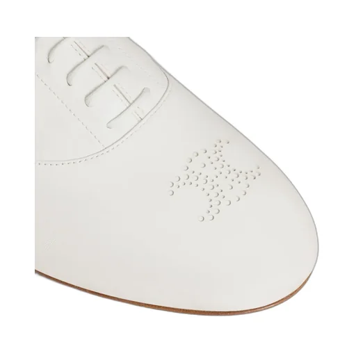Celine Lise Perforated Triomphe Richelieu In Lambskin