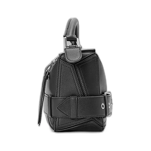 Small Puzzle Biker Bag In Shiny Calfskin
