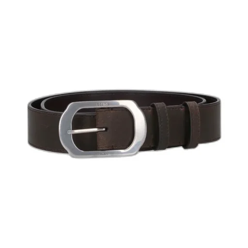 Bc-21 35Mm Belt In Suede Calfskin With Waxed Effect