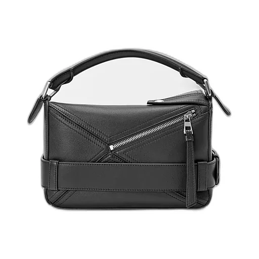 Small Puzzle Biker Bag In Shiny Calfskin
