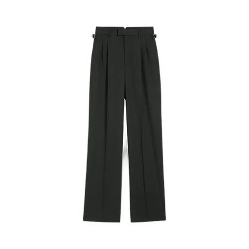 Wool High Waist Wide Pants