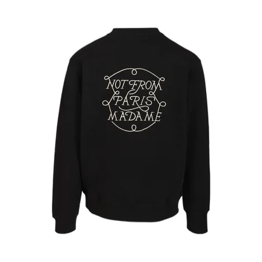 DrÔLe De Monsieur Slogan Crewneck Sweatshirt