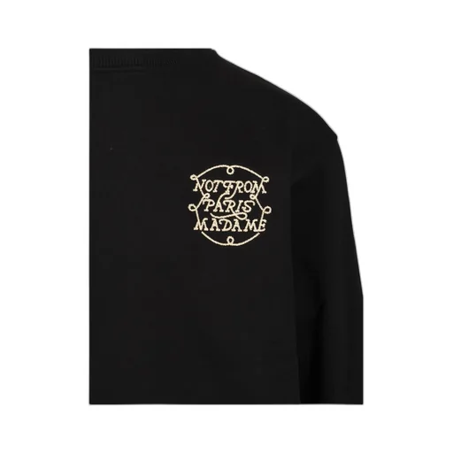 DrÔLe De Monsieur Slogan Crewneck Sweatshirt