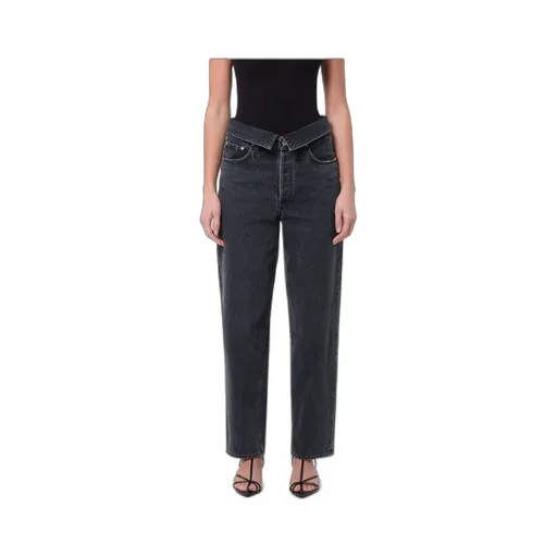 Agolde Echo High-Rise Tapered-Leg Jeans
