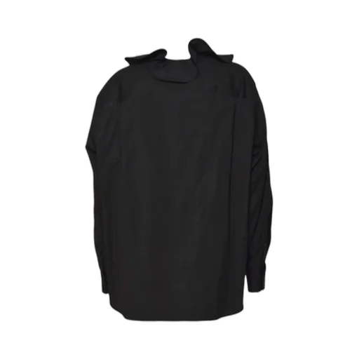Msgm Ruffle Detailed Poplin Shirt