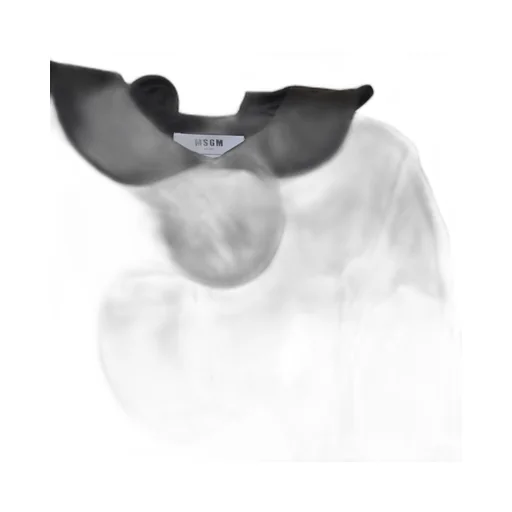 Msgm Ruffle Detailed Poplin Shirt