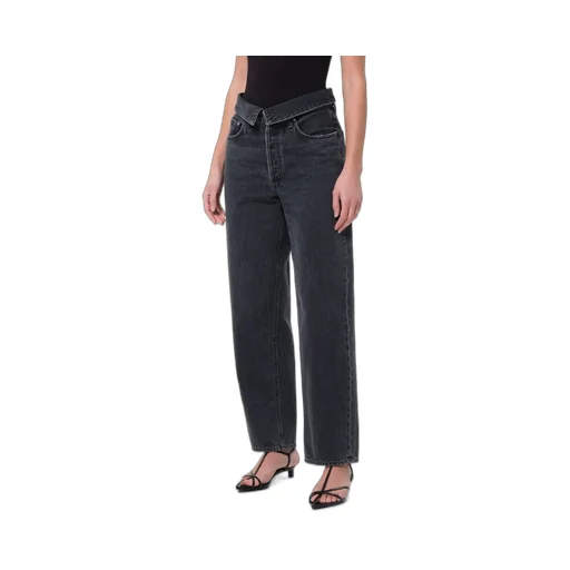 Agolde Echo High-Rise Tapered-Leg Jeans