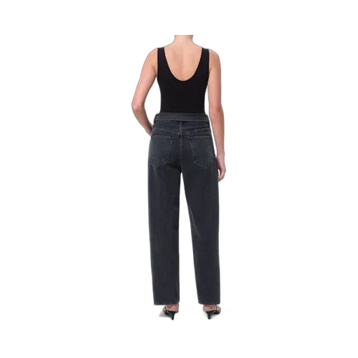 Agolde Echo High-Rise Tapered-Leg Jeans